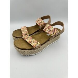 Steve Madden multi-colored platform‎ sandal 7